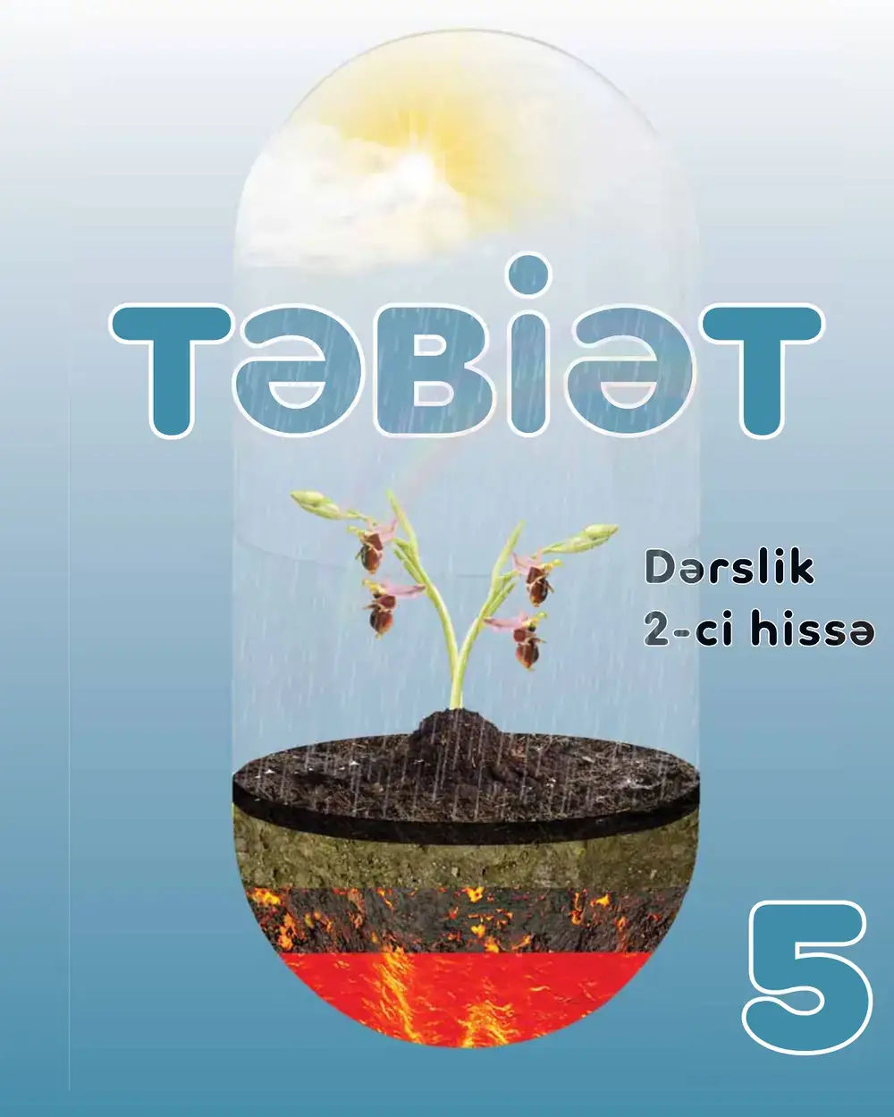 Təbiət 5 textbook cover, Azerbaijani edition